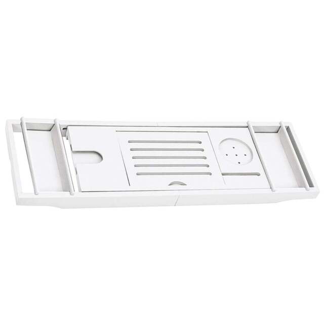 Living and Home White Bathtub Caddy Tray - Size: 4.5 x 23 x 109cm - Wilko - image 1