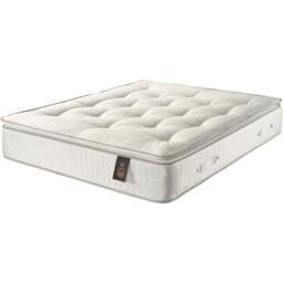 Aspire Small Single Natural Pillow Top Pocket Mattress - White - Wilko - thumbnail 1
