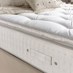Aspire Small Single Natural Pillow Top Pocket Mattress - White - Wilko - thumbnail 3