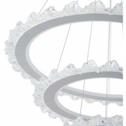 Living and Home Multi-Layer Acrylic LED Pendant Light 60W - Size: 80 x 61 x 61cm - Grey + Clear - Wilko - thumbnail 7