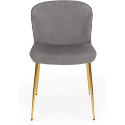 Julian Bowen Harper Set of 2 Grey Dining Chair - Wilko - thumbnail 5