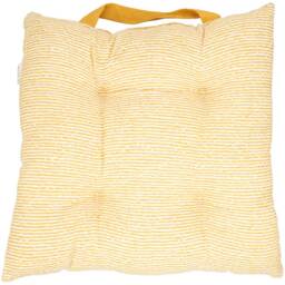 Printed Seat Pad with Handle - Yellow - Wilko - thumbnail 1