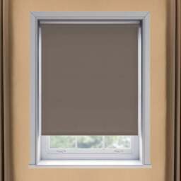 New Edge Blinds Thermal Blackout Roller Blind Chocolate 50cm - Size: W 50cm x D 170cm - Brown - Wilko