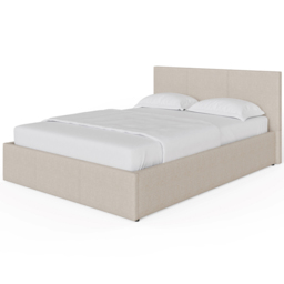 GFW King Size Natural Hopsack Fabric End Lift Ottoman Bed with Bonnell Mattress - Cream - Wilko - thumbnail 4