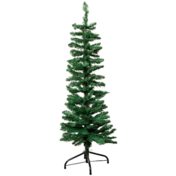 Samuel Alexander Green Pencil Artificial Christmas Tree with Green Metal Stand 4ft - Wilko