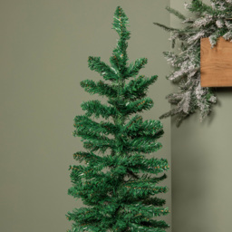Samuel Alexander Green Pencil Artificial Christmas Tree with Green Metal Stand 4ft - Wilko - thumbnail 4