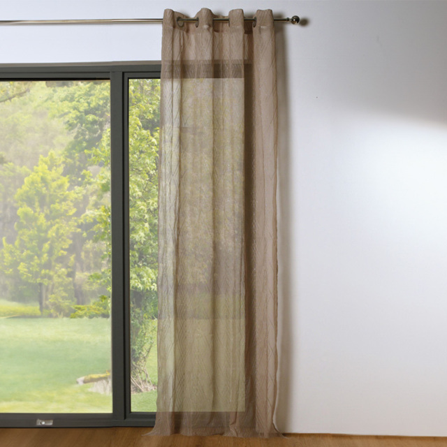 Divante Sabella Metallic Geo Voile Curatin 240 x 140cm - Size: W 140 x D 240cm - Wilko - image 1