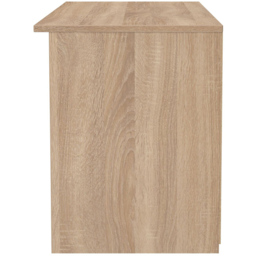 Crowndale Milan Single Drawer 5 Shelf White Gloss and Bardolino Oak TV Unit Ready Assembled - Size: 50 x 110 x 39cm - White Gloss & Bardolino Oak - Wi - thumbnail 4