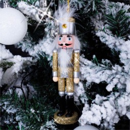 St Helens Silver Hat Multicolour Christmas Nutcracker - Size: 3 x 4 x 15cm - Wilko - thumbnail 3