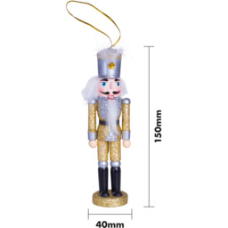 St Helens Silver Hat Multicolour Christmas Nutcracker - Size: 3 x 4 x 15cm - Wilko - thumbnail 6