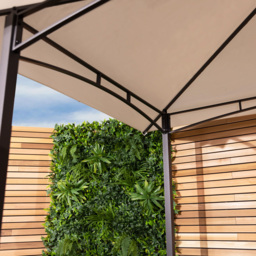 Charles Bentley 2.4 x 1.5m Beige Steel BBQ Grill Gazebo - Size: 2 x 3m - Cream - Wilko - thumbnail 5