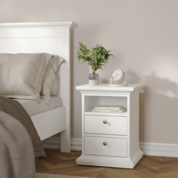 Florence Paris White 3 Piece Bedroom Furniture Set - Furniture To Go - Wilko - thumbnail 5
