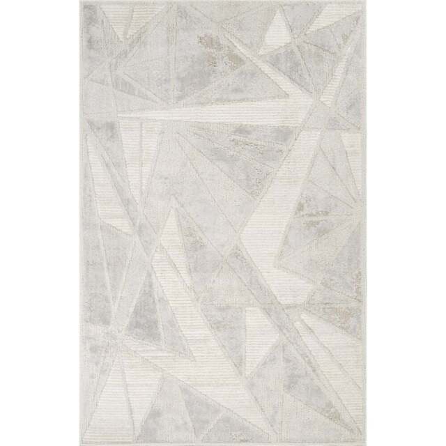 Desire Rugs Mabel Stone Abstract Geometric Design Rug 120 x 170cm - Size: 170 x 120 x 1.3cm - Grey - Wilko - image 1