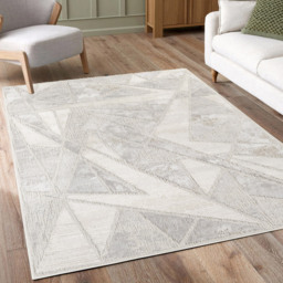 Desire Rugs Mabel Stone Abstract Geometric Design Rug 120 x 170cm - Size: 170 x 120 x 1.3cm - Grey - Wilko - thumbnail 6