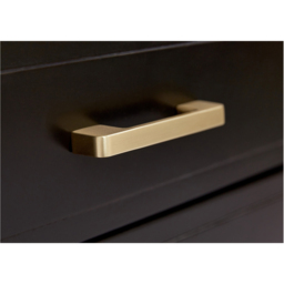 Palazzi 2 Drawer Black Console Table - Size: 35 x 105 x  80cm - Wilko - thumbnail 7