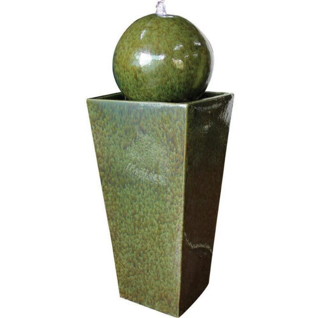 Bermuda Basque Water Feature - Size: 34 x 34 x 93cm - Green - Bermuda Water Gardens - Wilko - image 1