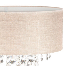 Crystal Linen Droplets Lamp Shade - Wilko - thumbnail 6