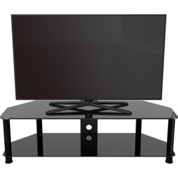 AVF Classic 2 Shelf Black Glass Corner TV Unit - AVF Group Ltd - Wilko - thumbnail 7