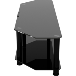 AVF Classic 2 Shelf Black Glass Corner TV Unit - AVF Group Ltd - Wilko - thumbnail 5