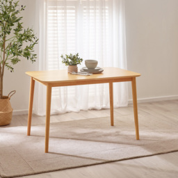 Furniturebox Lymington Marros 4 Seater Wooden Dining Set Oak Effect - Brown - Wilko - thumbnail 5