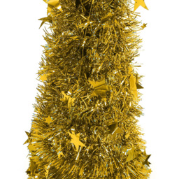 Living and Home Gold Pop Up Tinsel Christmas Tree with Base 4ft - Wilko - thumbnail 7