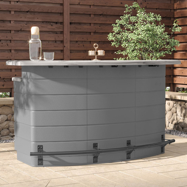 Suncast Backyard Oasis Garden Bar - Size: 109 x 198 x 91cm - Grey - Wilko - image 1