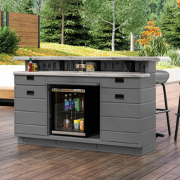 Suncast Backyard Oasis Garden Bar - Size: 109 x 198 x 91cm - Grey - Wilko - thumbnail 6