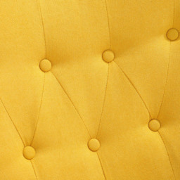 Living and Home Yellow Tufted Button Linen Armchair - Size: Single - Wilko - thumbnail 6