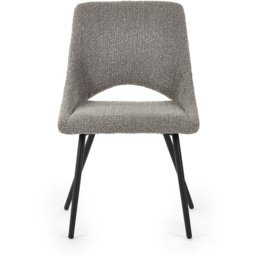 Julian Bowen Set of 2 Grey Iris Boucle Dining Chairs - Wilko - thumbnail 5