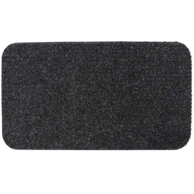JVL Delta Brown Indoor Door Mat 40 x 70cm - Grey - JVL Homewares - Wilko - image 1