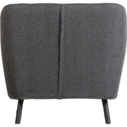 Seconique Ashley Dark Grey Fabric Armchair - Size: Single - Wilko - thumbnail 6