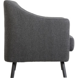 Seconique Ashley Dark Grey Fabric Armchair - Size: Single - Wilko - thumbnail 5