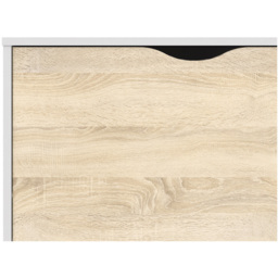 Florence Single Door 2 Drawer White and Oak Bookcase - Size: 39.1 x 50.2 x 171.3cm - Furniture to Go - Wilko - thumbnail 7