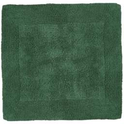 Allure Bath Fashions Luxury Reversible Square Dark Green Heavyweight Bath Mat 53 x 55cm - Size: 53 x 55 x 1cm - Wilko