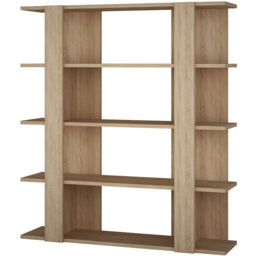 Decortie Tita Oak Medium Bookcase - Cream - Wilko - thumbnail 3
