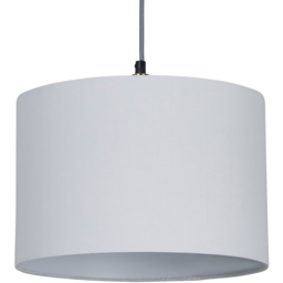 Lighting Collection Yates White Drum Lamp Shade 30cm - Size: 21 x 31 x 31cm - Wilko