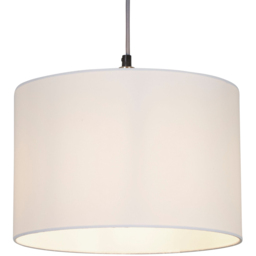 Lighting Collection Yates White Drum Lamp Shade 30cm - Size: 21 x 31 x 31cm - Wilko - thumbnail 4