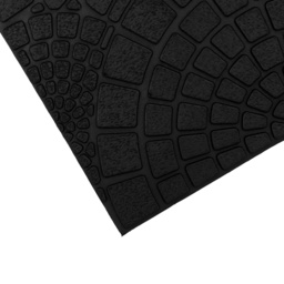 JVL Mosaic Rubber Scraper Doormat 45 x 75cm - Black - JVL Homewares - Wilko - thumbnail 4