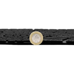 JVL Mosaic Rubber Scraper Doormat 45 x 75cm - Black - JVL Homewares - Wilko - thumbnail 6