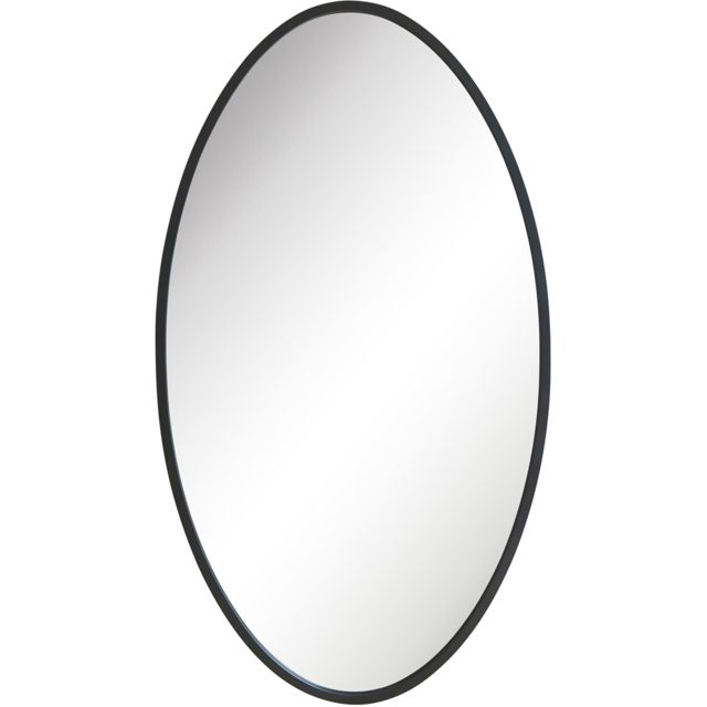 MirrorOutlet The Ovale Black Metal Oval Outdoor Garden Wall Mirror 180 x 100cm - Size: 180 x 100 x 3cm - Wilko - image 1