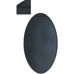 MirrorOutlet The Ovale Black Metal Oval Outdoor Garden Wall Mirror 180 x 100cm - Size: 180 x 100 x 3cm - Wilko - thumbnail 5