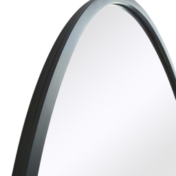 MirrorOutlet The Ovale Black Metal Oval Outdoor Garden Wall Mirror 180 x 100cm - Size: 180 x 100 x 3cm - Wilko - thumbnail 6