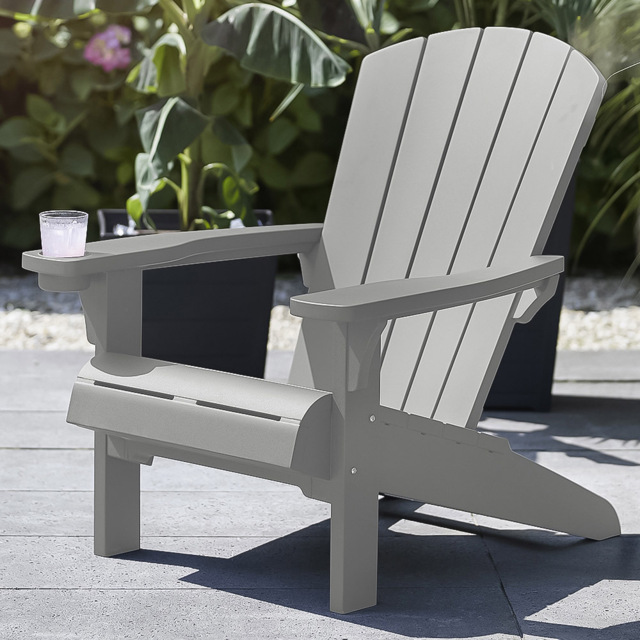 Keter Alpine Grey Adirondack Chair - Size: 96.5 x 81 x 93cm - Wilko - image 1