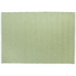 Hug Rug Green Woven Herringbone Rug 80 x 150cm - Wilko - thumbnail 1