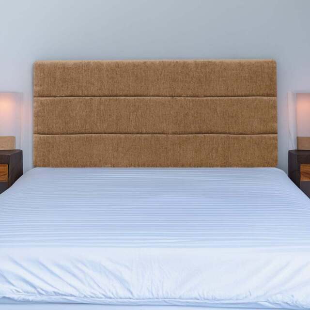 Bedmaster Milan Double Mink Chenille Lined Headboard - Cream - Wilko - image 1