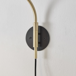 Furniturebox Daisy Black and Gold Wall Lamp - Size: 27 x 58 x 27cm - Wilko - thumbnail 6