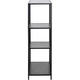 Florence Seaford 3 Shelf Black Metal Asymmetrical Bookcase - Furniture To Go - Wilko - thumbnail 5