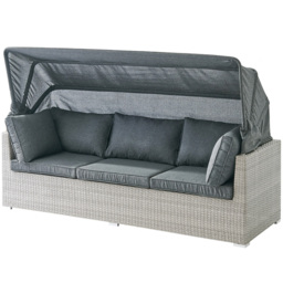 Home Detail Rhodes 5 Seater Grey Rattan Sofa Set with Cover - Wilko - thumbnail 4