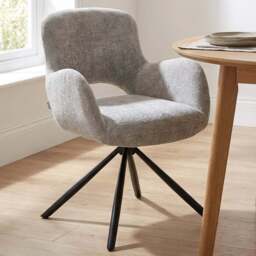 Blaine Swivel Chair - Grey - Size: Set of 2 - Wilko - thumbnail 7