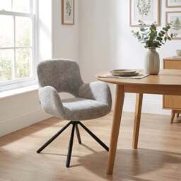 Blaine Swivel Chair - Grey - Size: Set of 2 - Wilko - thumbnail 5